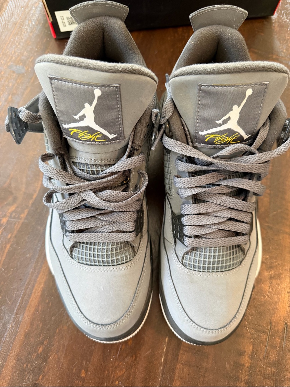 2019 Nike Air Jordan 4 Retro in the iconic "Cool Grey" 9M - Picture 3 of 11